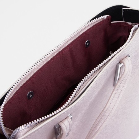 Bag Female Tout with zipper, pink color-2