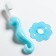 Children's toothbrush the massager, "sea hobby", silicone, with a limiter, from 3 months, color mix