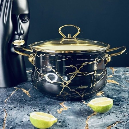 Poster Lenardi "Black Marble", with a lid, 4 liters