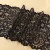 Lace elastic fabric, 190 mm × 23 ± 1 m, black color