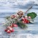 Decor "Winter Dreams" Berries of needles lump of hook, 30 cm