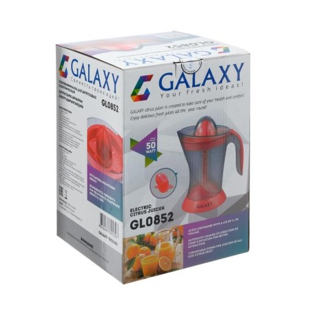 Galaxy Gl 0852 juicer, for citrus fruits, 50 watts, 1 l, red-7