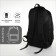 Youth backpack with a zipper, 4 pockets, black color