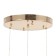 Lamp Bayerlux "Ghanvi" Led 36W 4000k gold 16x16x19-110 cm