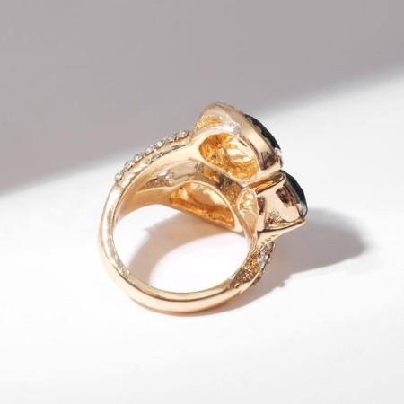 Ring "Jewelry" drop of trio, white-idle color in gold, dimensionless-3