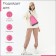 Bades for lightning shoes, up to 35 sizes, textura, pink color
