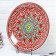 Largan Rishtan ceramics "Flowers", 55 cm, red