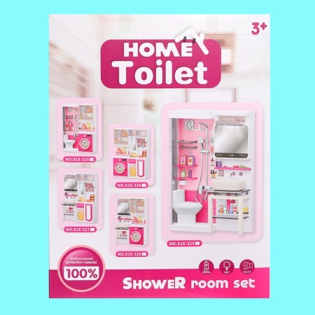 A set of furniture for the puppet "Bathroom", bathroom, sneake-11