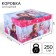 Gift box with a lid, folding, 31x25.5x16 cm, cold heart