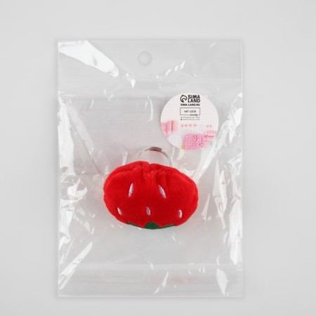 The needle-ring "strawberries", 4.5 × 4.5 × 4 cm, red/green color-4