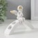 Polystone candlestick for 4 candles "Angel Prayer" D-1,2 cm 10.2x13.6x5 cm