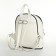 Women's backpack on lightning, white color
