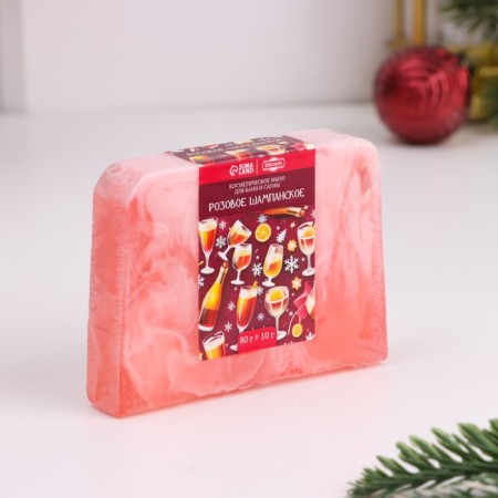 New Year. Set 2 bombs "almonds, hot chocolate" and 2 soaps "champagne, apple" 1064326-6
