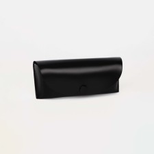 Case for glasses on the button, black color