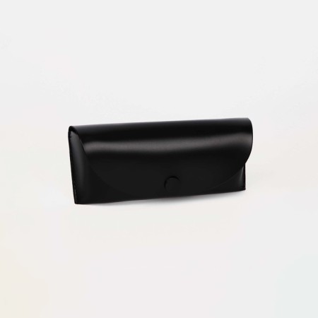 Case for glasses on the button, black color