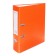 A4, 75 mm registrar, calligrata, PVC, embossing "Len", metal edging, pocket for a spine, collected, orange, mix