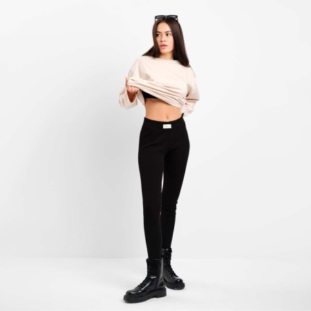 Leggings Women's Mist Old School Size 42 (height 165), black color