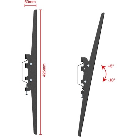 UNITEKI TM4402 bracket on a wall for a tilt for diagonals 32-55 inches-3