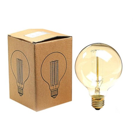 Nonintage incandescent lamp, G95, E27, 40 W, 230 V, 135x95 mm, warm white-2