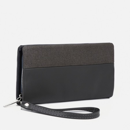 Women's wallet with lightning, gray color