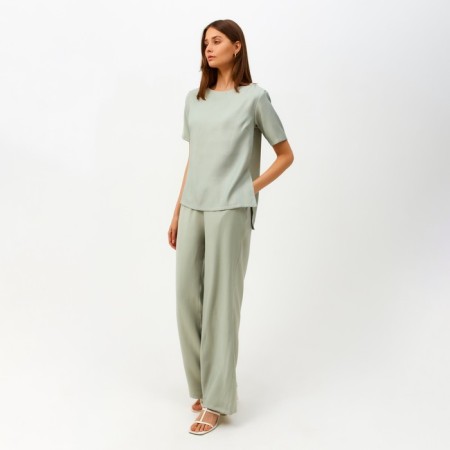 Women's costume (T -shirt, trousers) minku: enjoy olive color, size 42-1