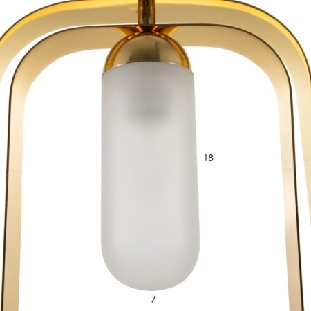 Lamp Bayerlux "Retor" E27 40W gold 24.5x24.5x37.5-137 cm-8