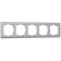 Frame for 5 posts WL04-FRAME-05, silver color