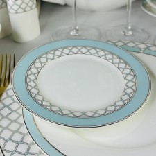 Set of lenardi plates, bone porcelain, d = 16.5 cm, 6 pcs