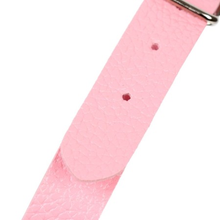 Gag BDSM Oka-hips, classic, adjustable belt, PU, ​​ABS, 500 x 45 mm, pink-4