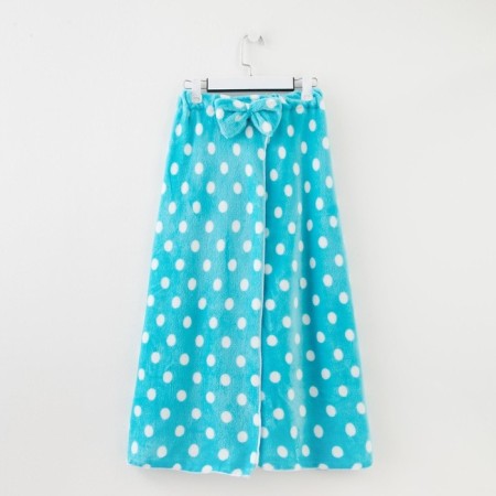 Set for a bathhouse and bathroom Ethel "Peas" towel-Pareo 75*120 cm+bandage, central blue-7