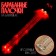 Music Life drum sticks, luminous, red, 42 cm, on AG1 batteries