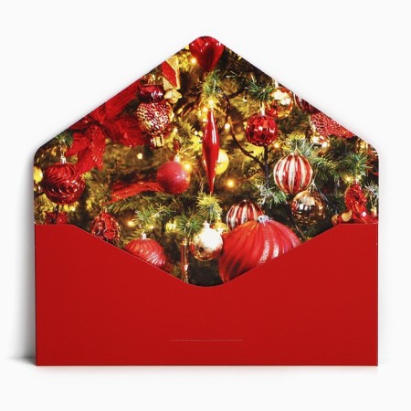 A set of envelopes for money, “Happy New Year”, 8 pieces, software touch, embossing, 19 x 9.2 cm, New Year-18