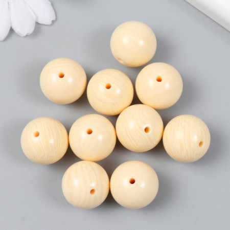 Bead for creativity plastic "Cream Ball" 2x2x2 cm