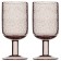 A set of glasses for the wine Liberty Jones Flowi, 410 ml, 2 pcs, pink color