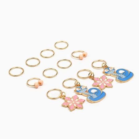 Hair piercing New Year's "Dreams will come true" for the New Year, 12 pcs-3