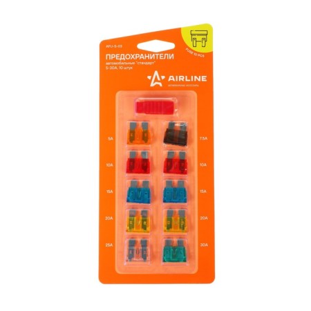 AIRLINE FURCHERS "Standard", 5 - 30 A, set, 10 pcs