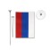 Flagste desktop with two flags, circle 2 x 8 cm, 23 x 30 cm