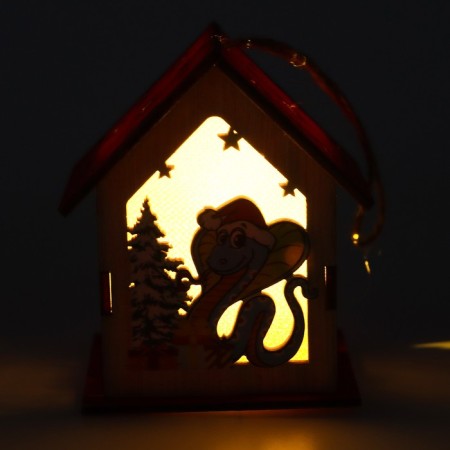 New Year! Decor with backlight "Magic House", 6.5 × 6.5 × 8.5 cm-4