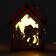 New Year! Decor with backlight "Magic House", 6.5 × 6.5 × 8.5 cm