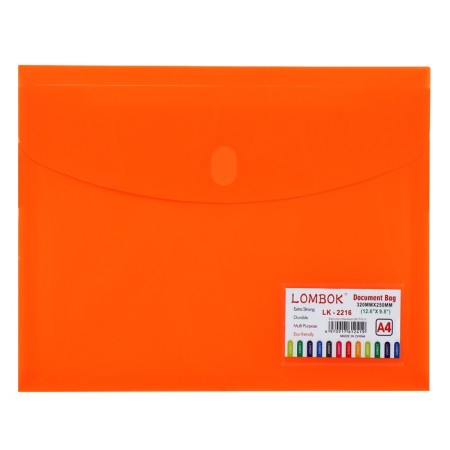 A4 Velcro folder, 180 md, with extension, make-up pockets, mix-6