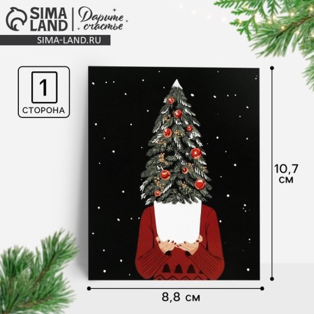 Hoody Postcard, 8.8 x 10.7 cm, New Year
