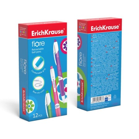 Automatic Fiore Ball Handle, Node 0.7 mm, blue ink, rubber emphasis, letter line 1000 meters, mix-3