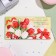 An envelope for money "Beauty, love, great mood!" Red-white tulips, 17x8 cm