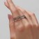 Ring set 5 pieces "perfect fingers" geometry, white color in silver