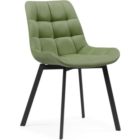SHELS on a metal frame Chelsea Metal/velor, black/green 50x60x80 cm
