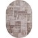 Oval Karmen Hali Armina, size 200x200 cm, color Brown/Brown