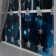 Garland "fringe" 2.4 × 0.9 m with nozzles "stars", IP20, transparent thread, 186 LED, white glow, 8 modes, 220 V