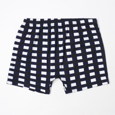 Panties men's boxers, white/dark blue square, size 48-2