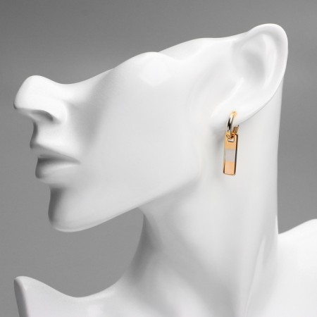 Earrings Metal Xuping Medallion, Color Silver-Bonde-2