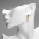 Earrings Metal Xuping Medallion, Color Silver-Bonde